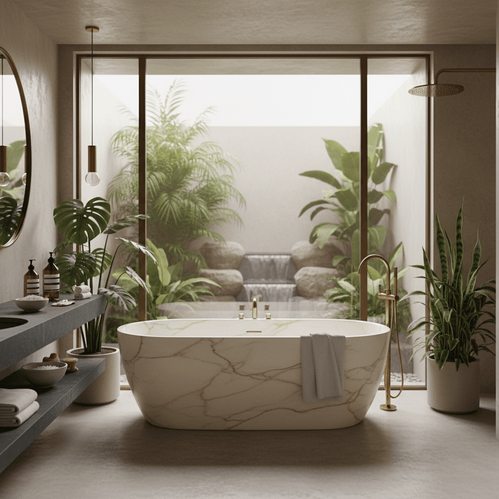 Special event prep - pristine luxury bathroom